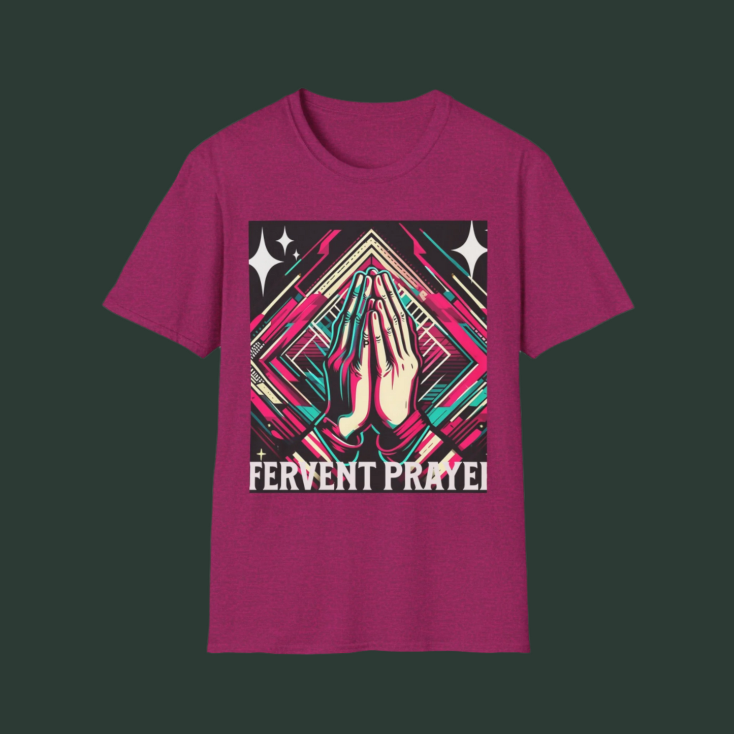 Prayer Warrior Unisex Softstyle T-Shirt, Christian Tee, Bold Faith Shirt, Inspirational Religious Top, Spiritual Apparel