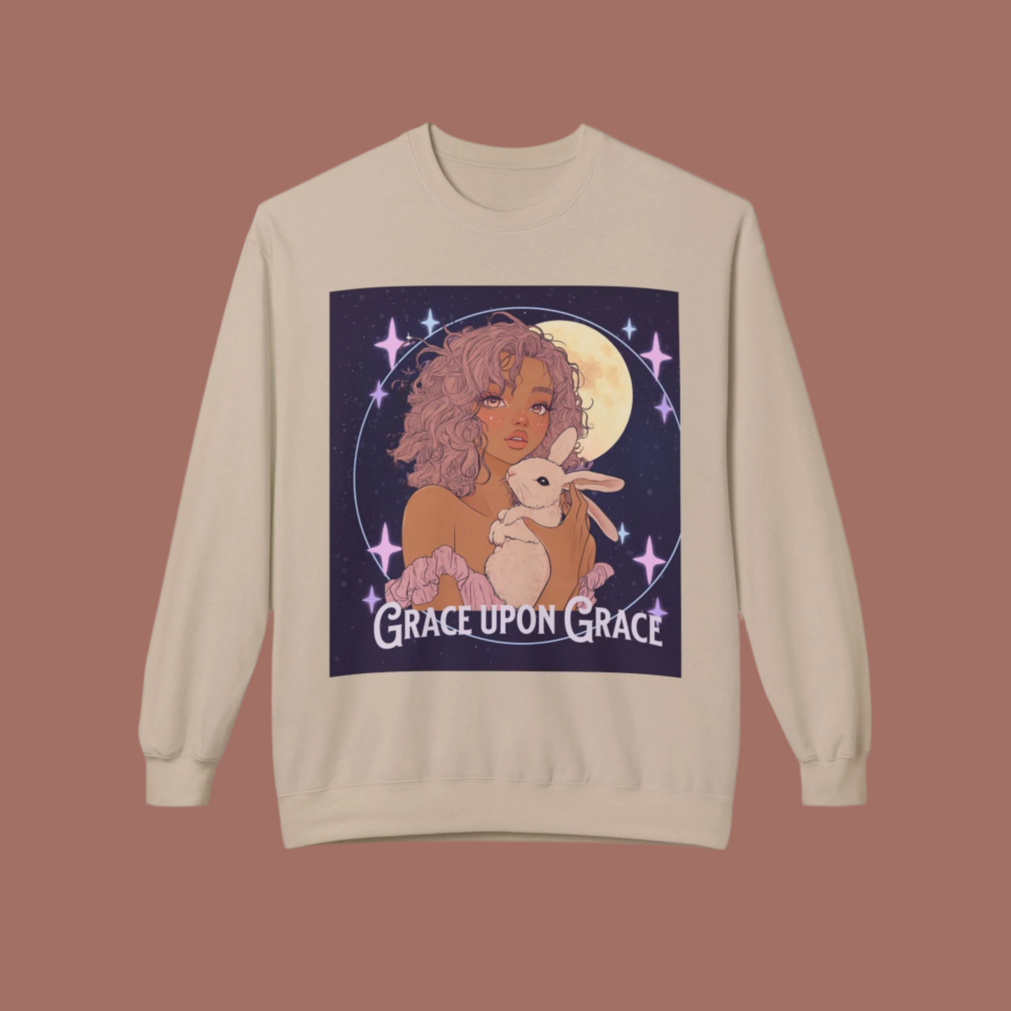 Grace Upon Grace Anime Girl Bunny Sweatshirt