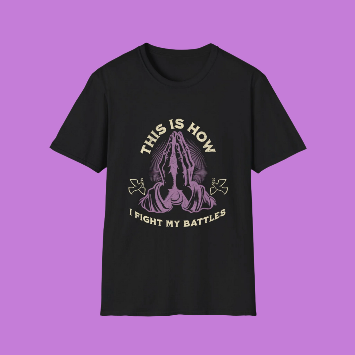 Prayer Hands T-Shirt, Faith Tee, Religious Apparel, Spirituality Shirt, Answered Prayers Top