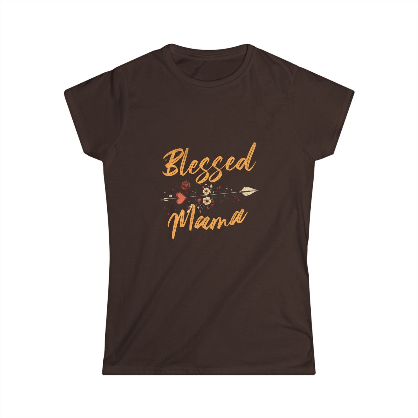 Blessed Mama Women's Softstyle Tee - Perfect Gift for Moms