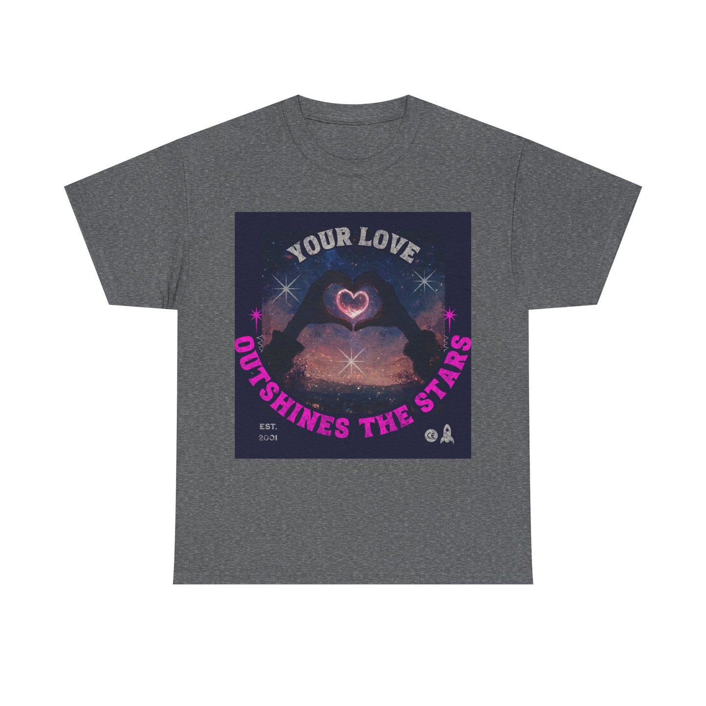 Heart Hands Unisex Tee - Your Love Outshines the Stars