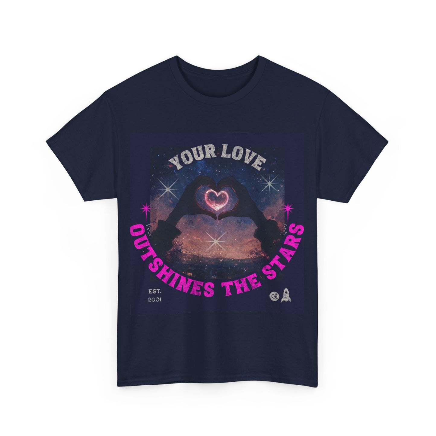 Heart Hands Unisex Tee - Your Love Outshines the Stars