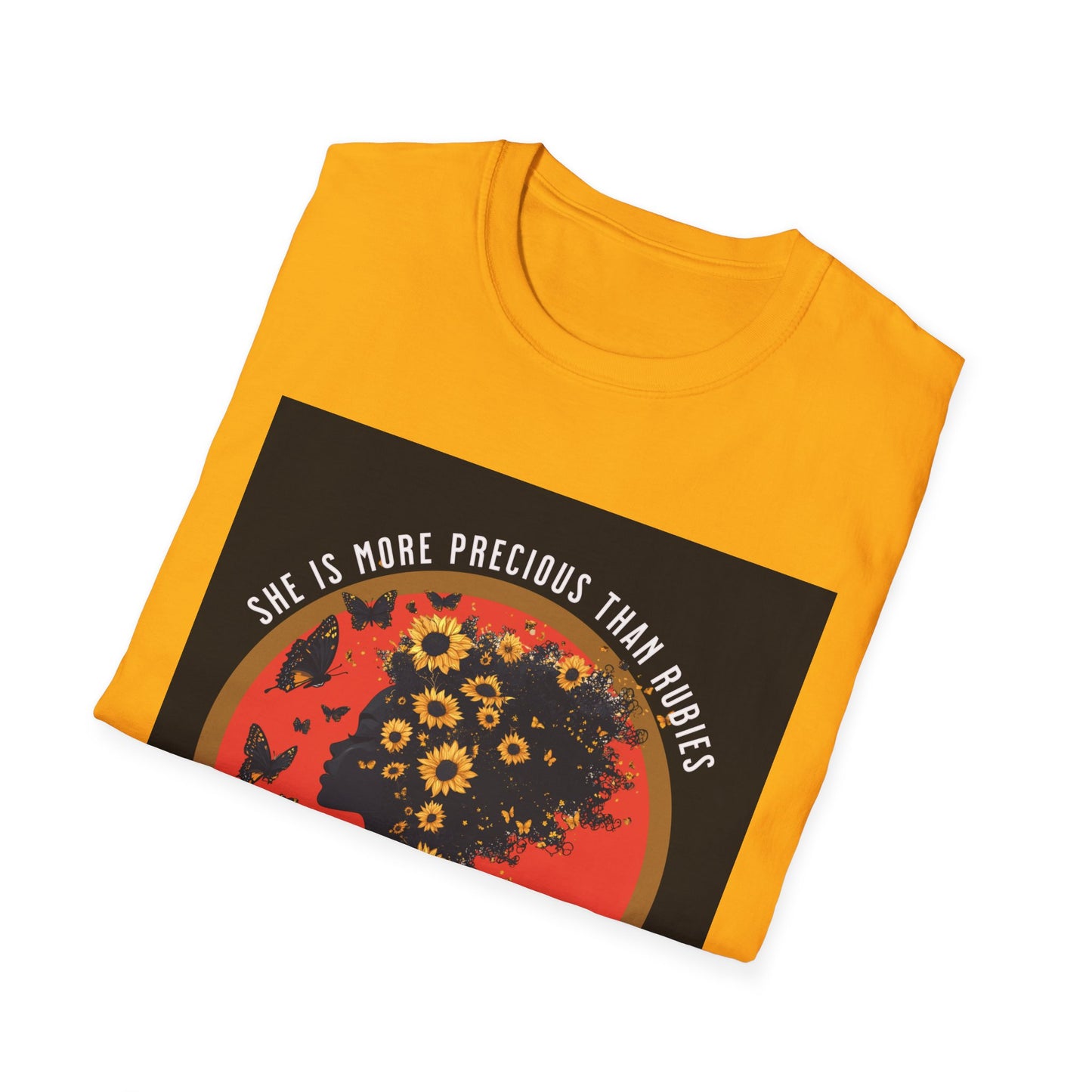 Sunflower Woman Wisdom Bible Verse T-Shirt, Christian Graphic Tee, Faith Gift, Inspirational Shirt, Religious Apparel