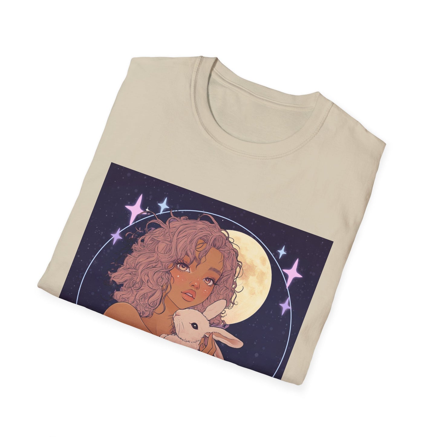Grace Upon Grace Unisex Softstyle T-Shirt - Cozy Rabbit Illustrative Tee