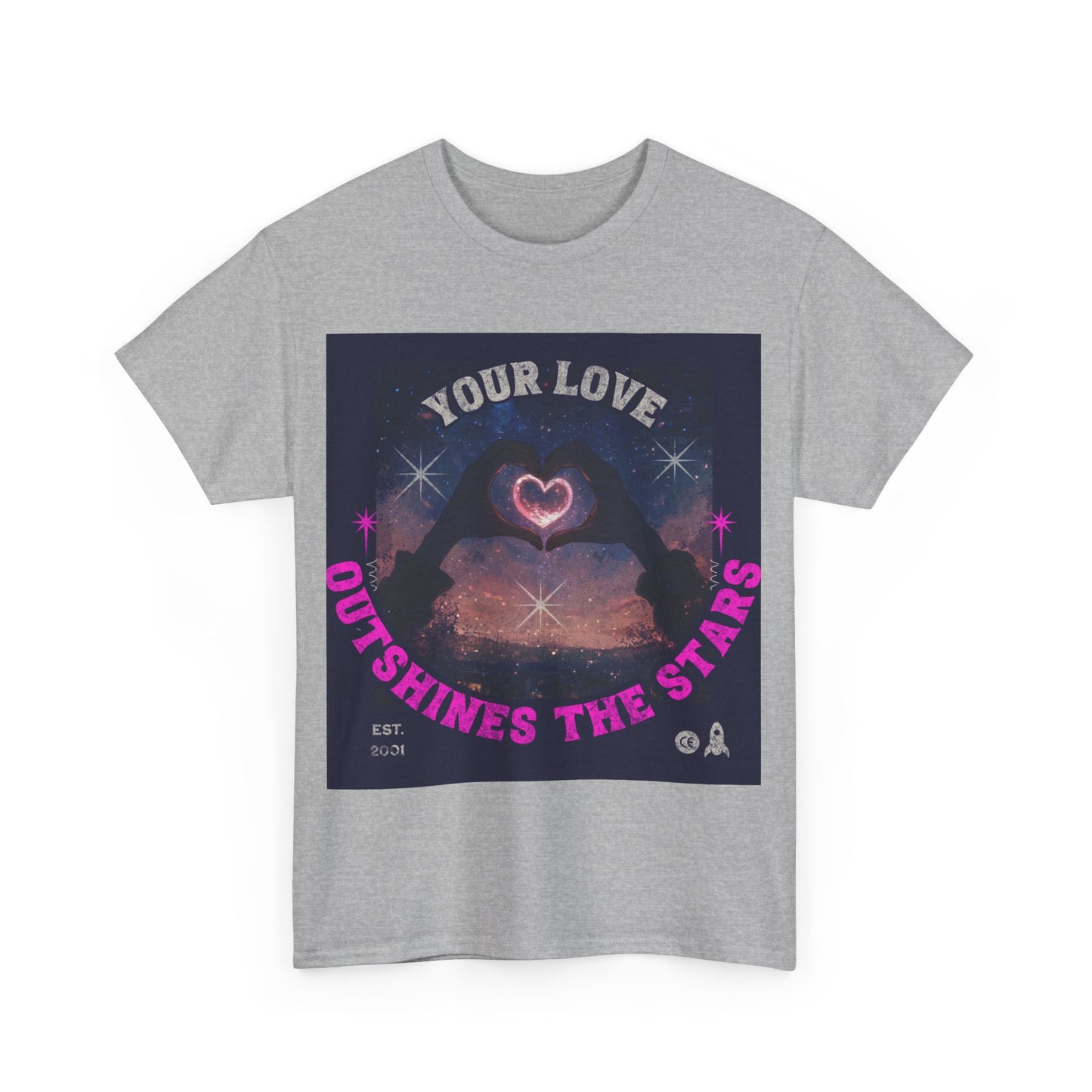 Heart Hands Unisex Tee - Your Love Outshines the Stars