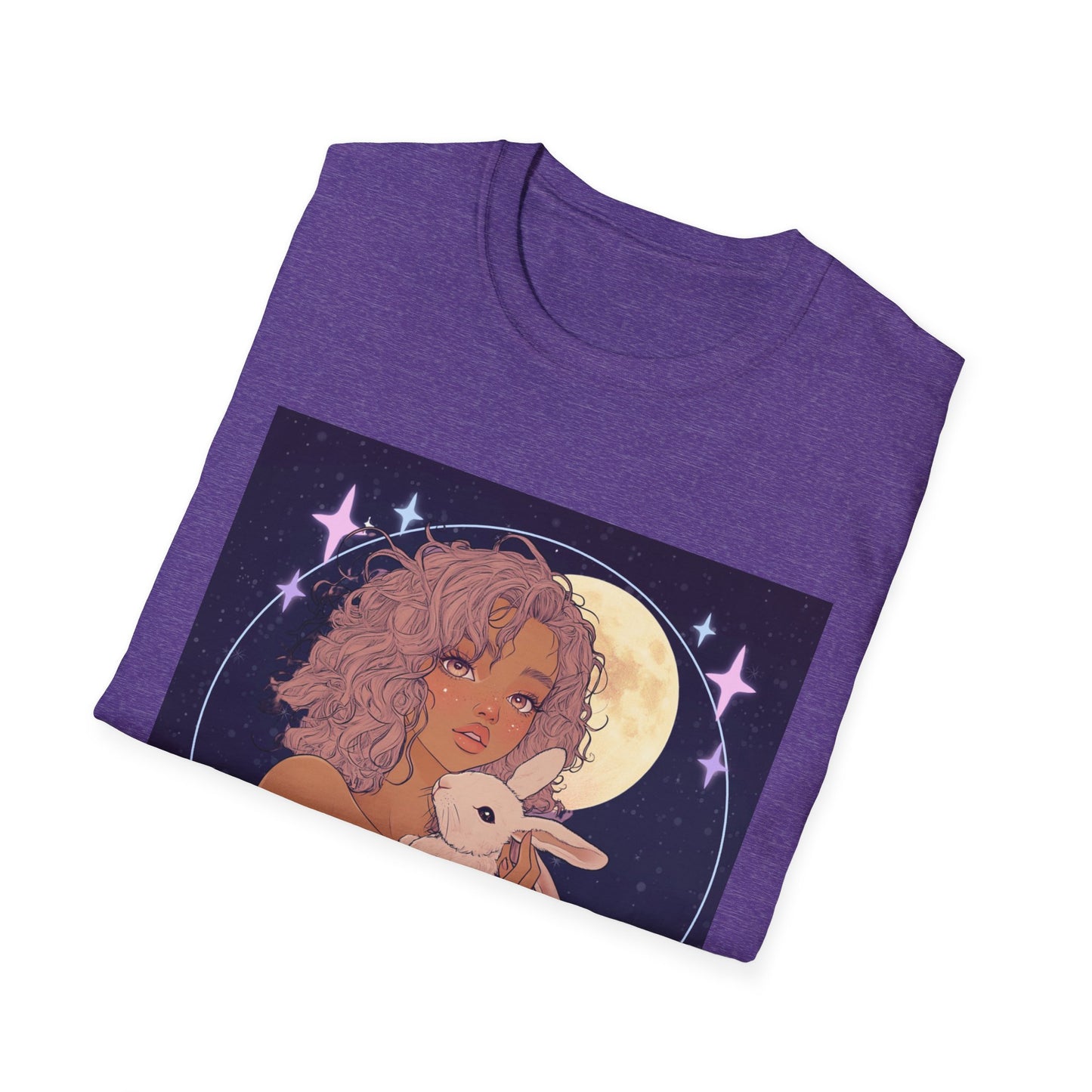 Grace Upon Grace Unisex Softstyle T-Shirt - Cozy Rabbit Illustrative Tee