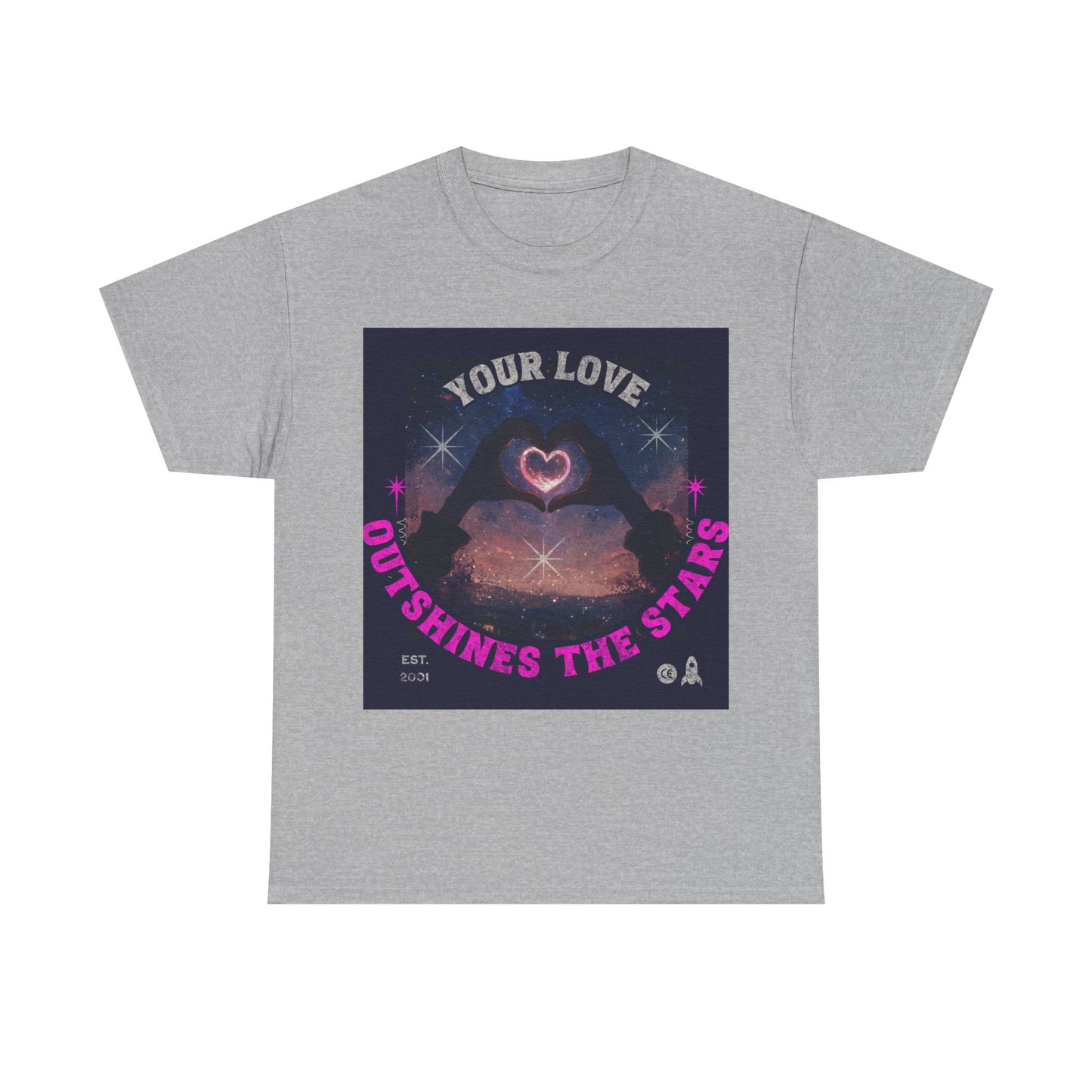 Heart Hands Unisex Tee - Your Love Outshines the Stars