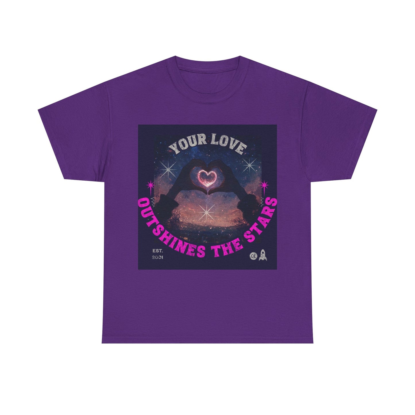 Heart Hands Unisex Tee - Your Love Outshines the Stars