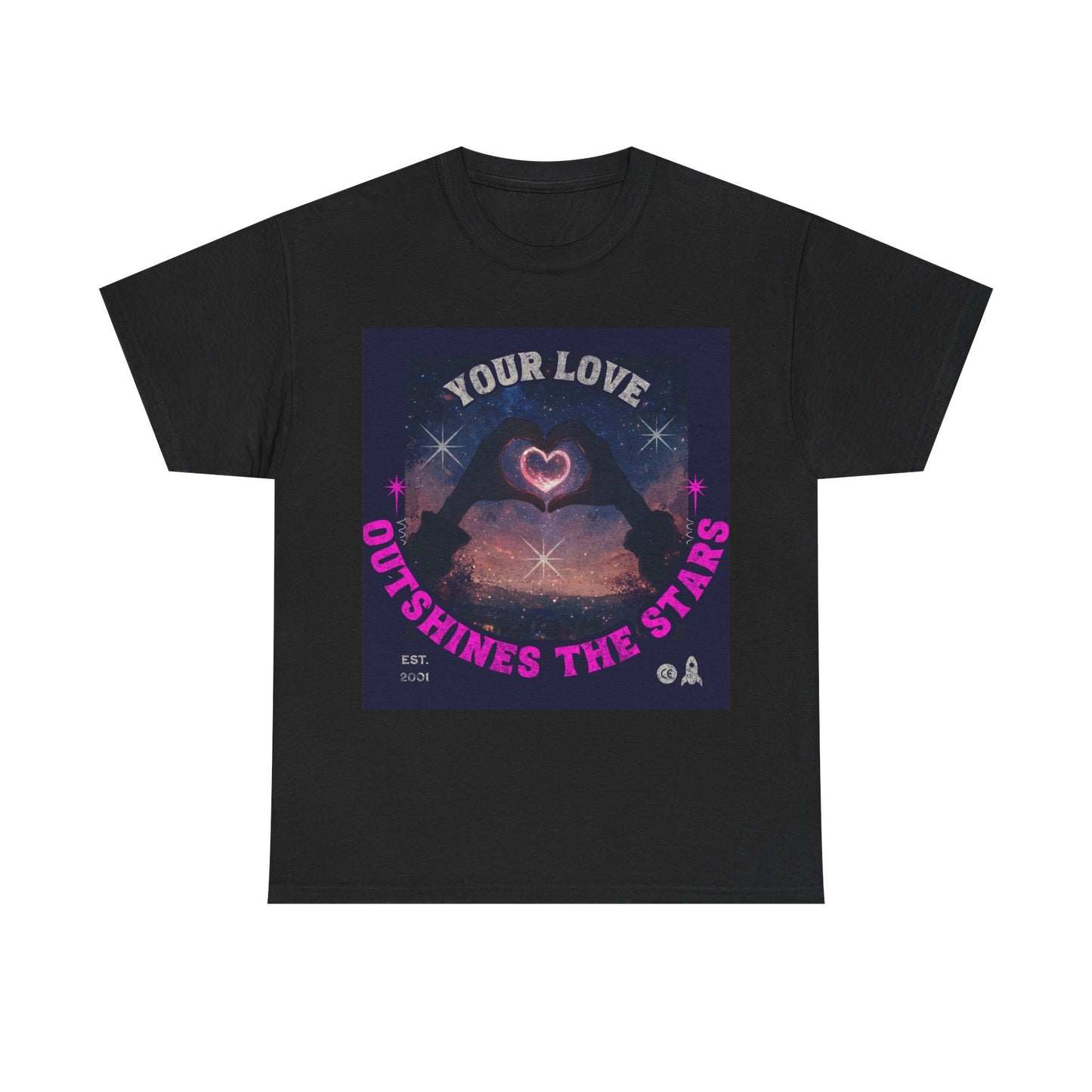 Heart Hands Unisex Tee - Your Love Outshines the Stars