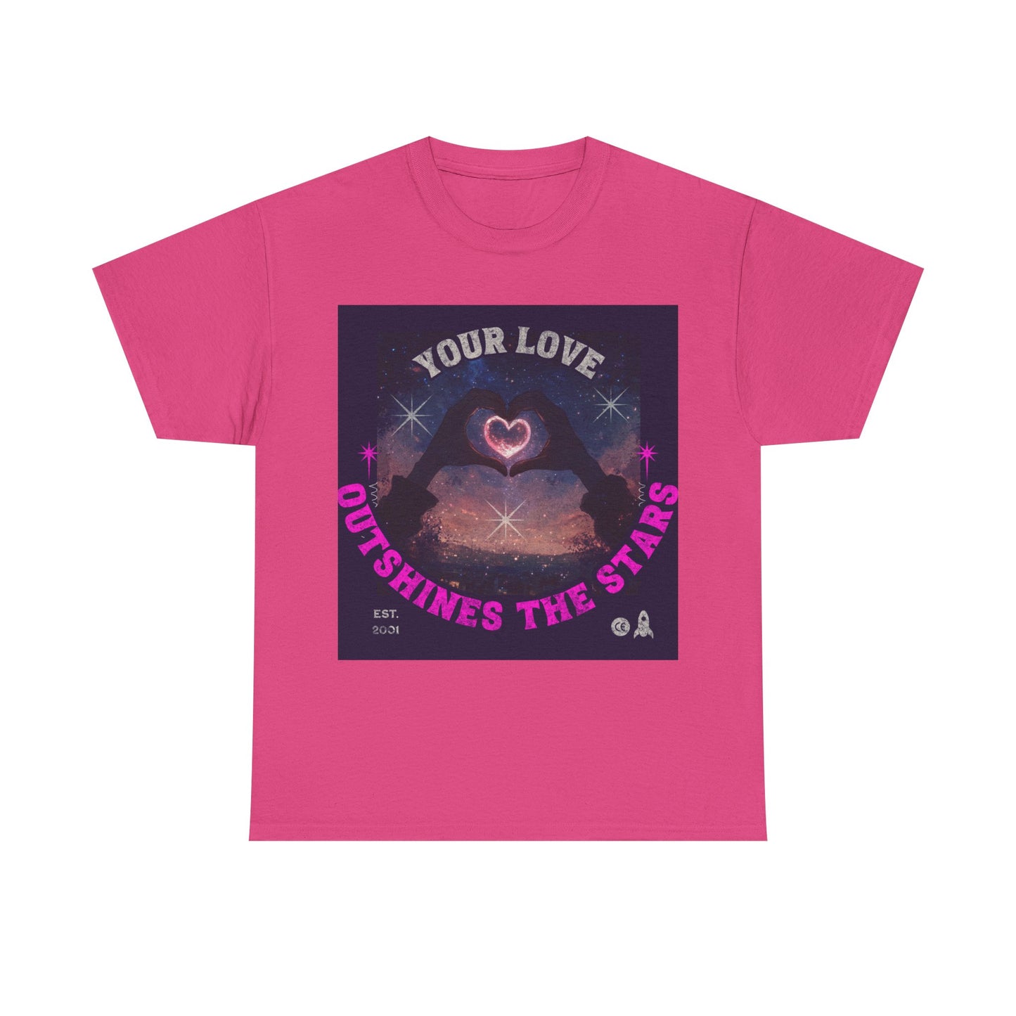 Heart Hands Unisex Tee - Your Love Outshines the Stars