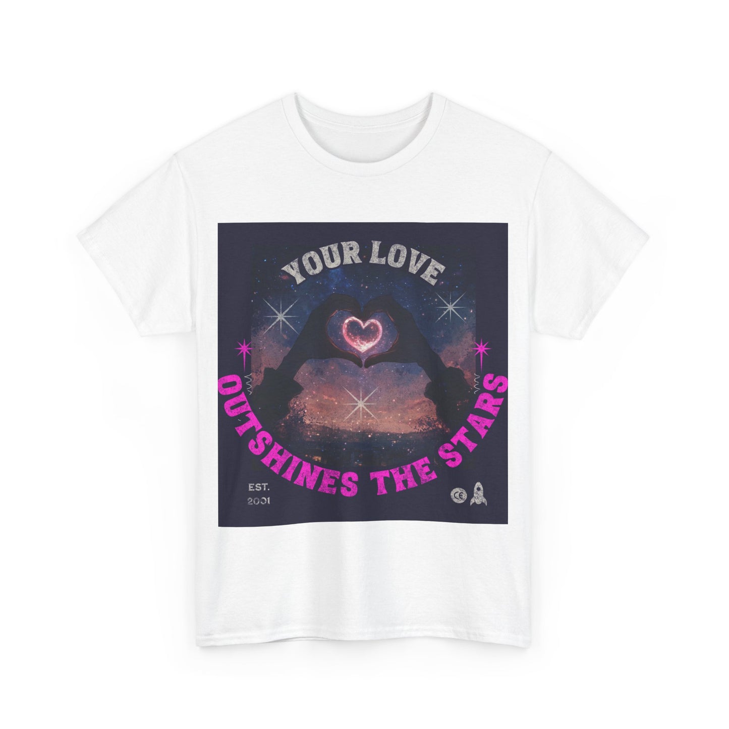 Heart Hands Unisex Tee - Your Love Outshines the Stars