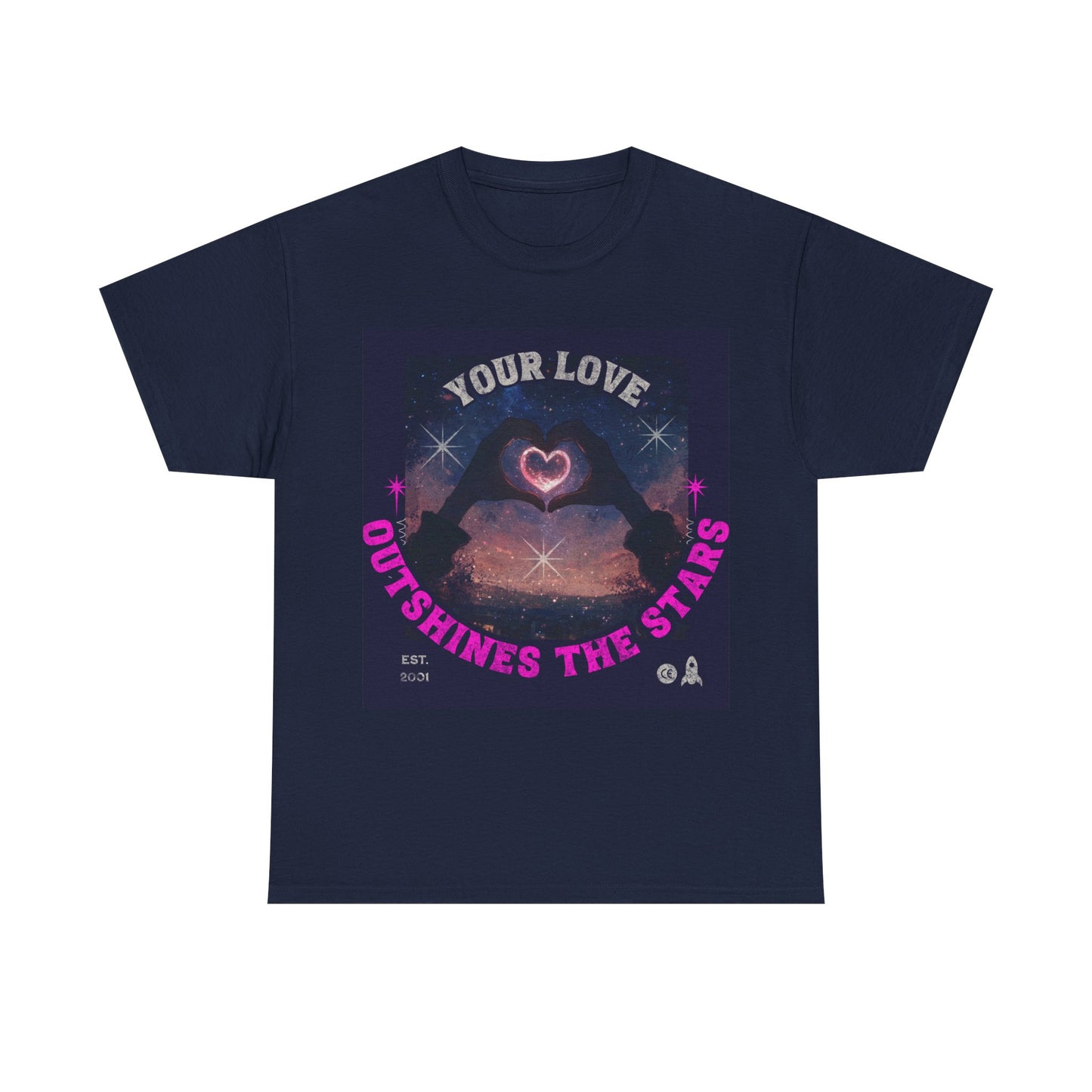 Heart Hands Unisex Tee - Your Love Outshines the Stars