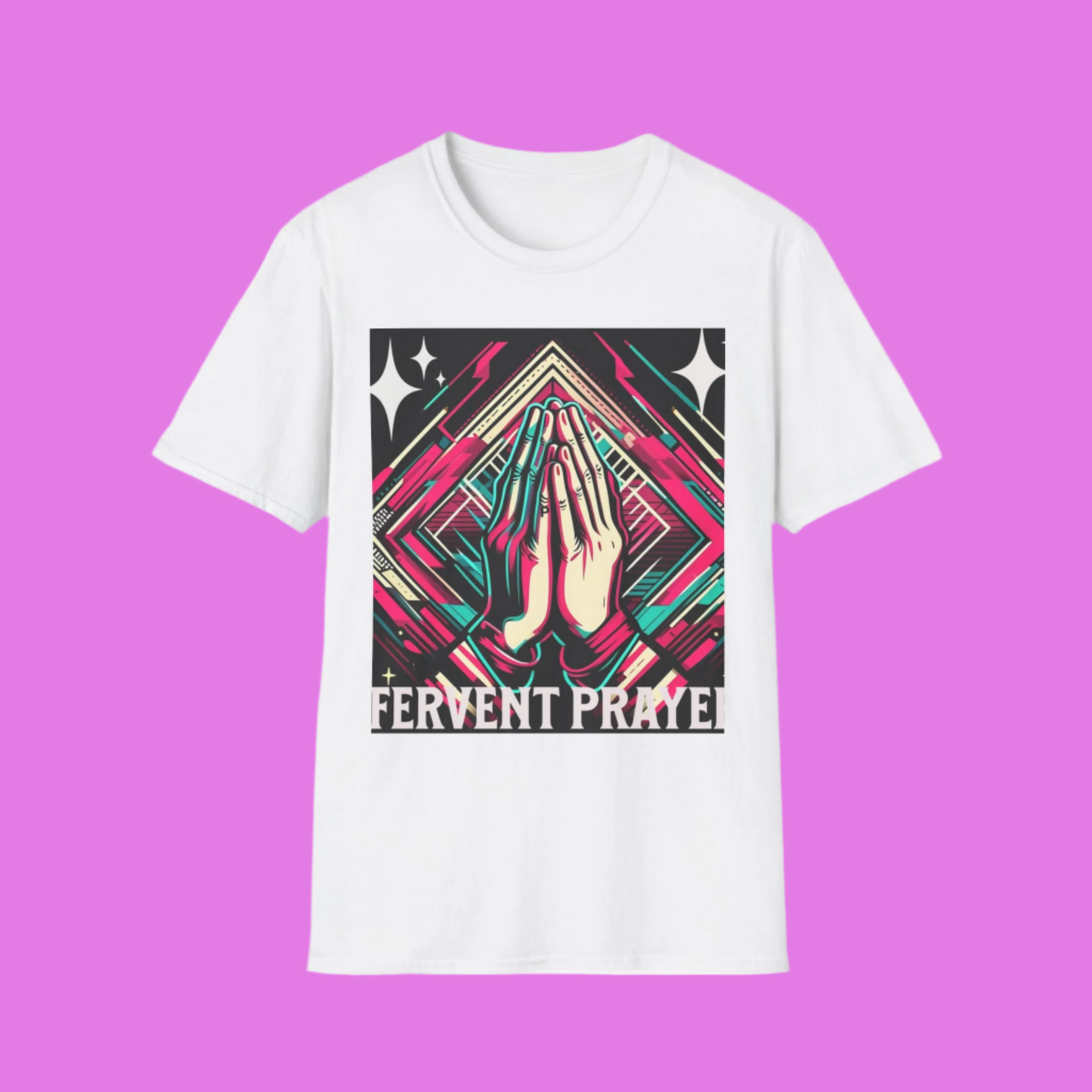 Prayer Warrior Unisex Softstyle T-Shirt, Christian Tee, Bold Faith Shirt, Inspirational Religious Top, Spiritual Apparel