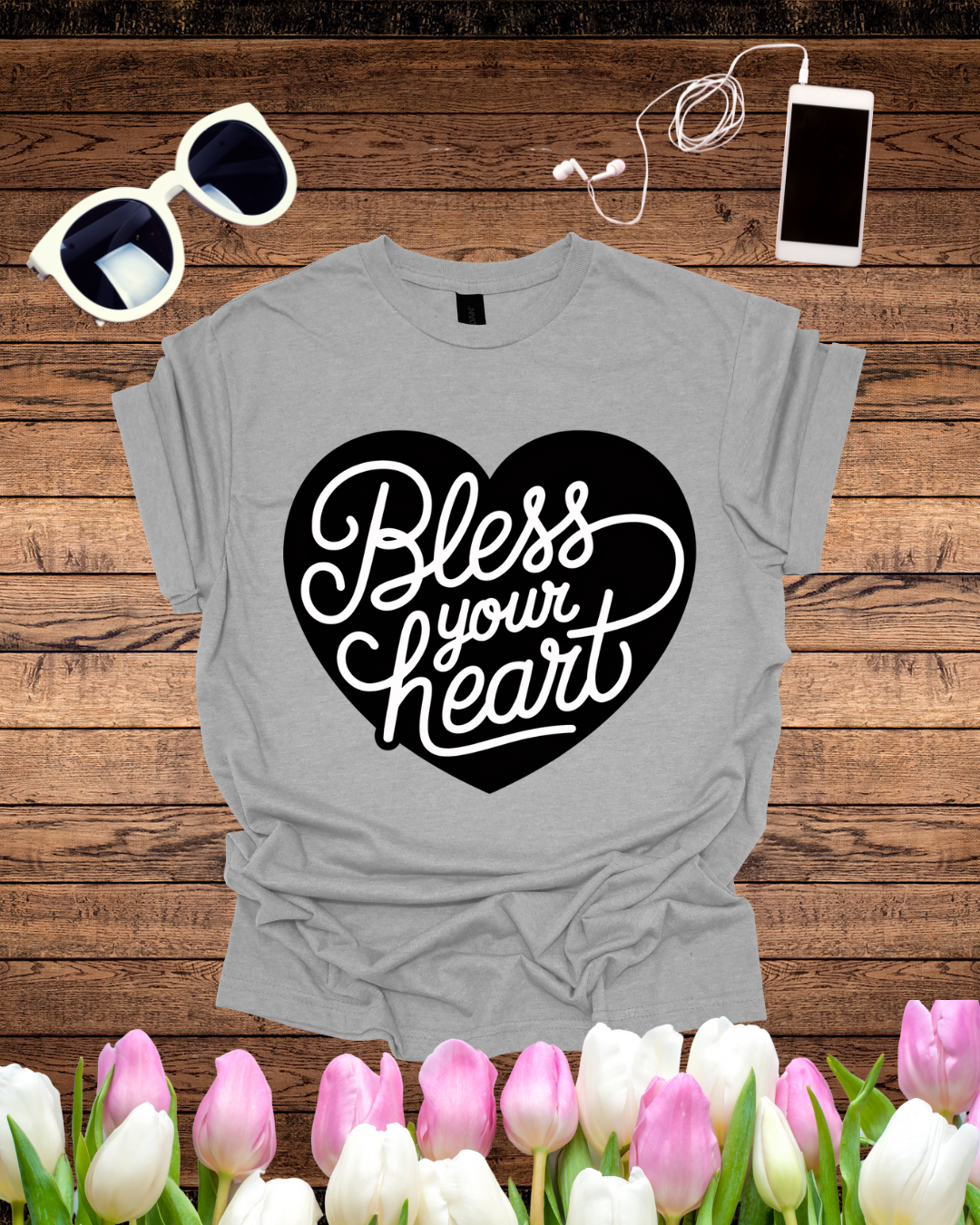 Bless Your Heart Unisex Heavy Cotton Tee – Feel-Good T-Shirt for Everyday Comfort