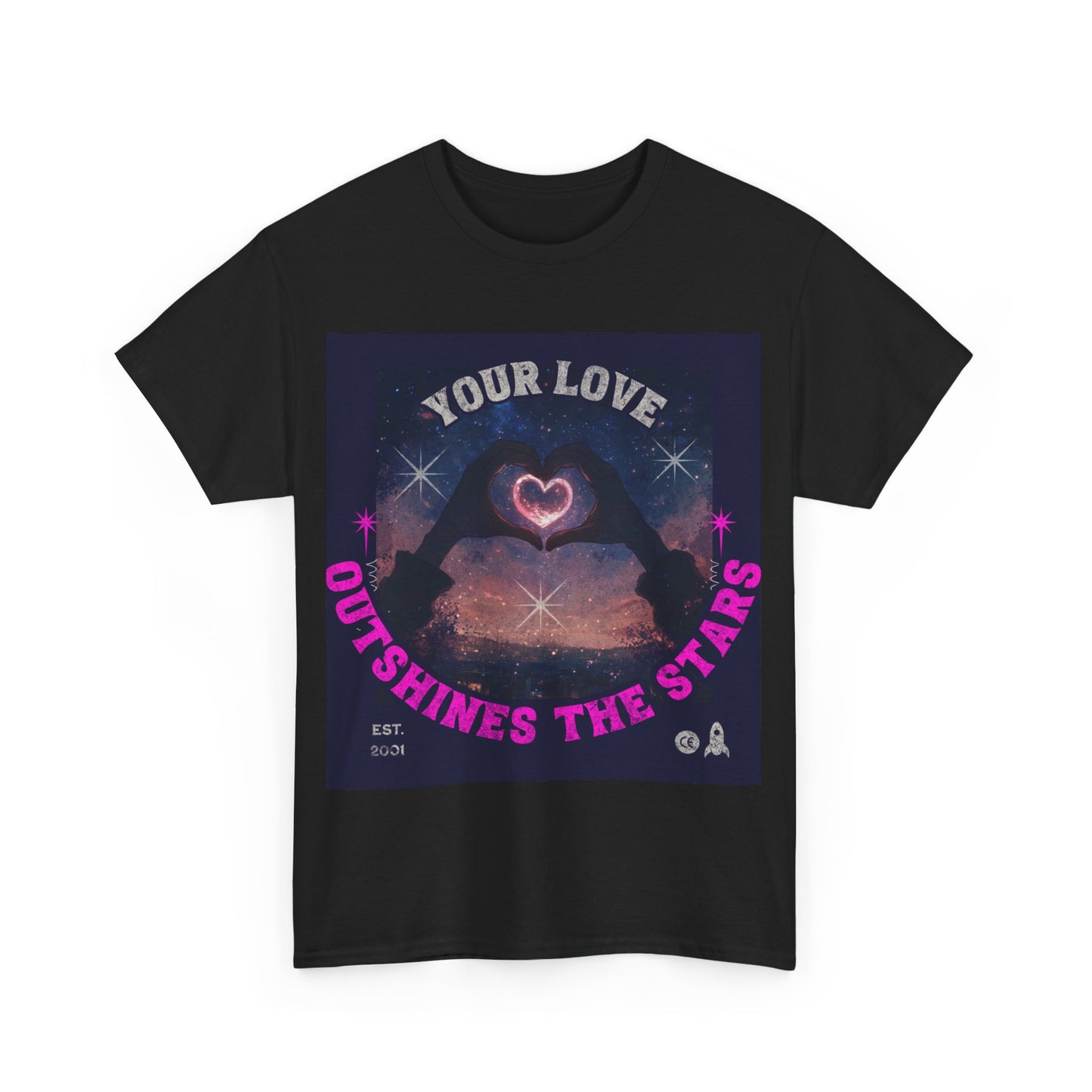 Heart Hands Unisex Tee - Your Love Outshines the Stars