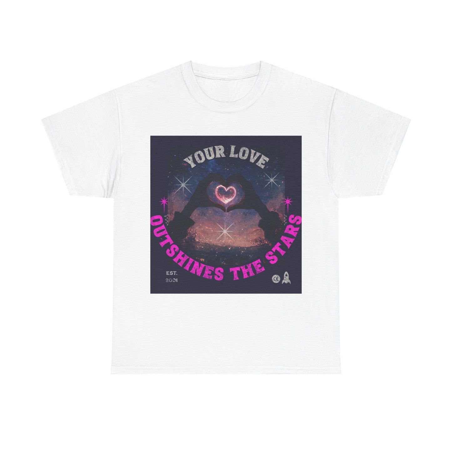 Heart Hands Unisex Tee - Your Love Outshines the Stars