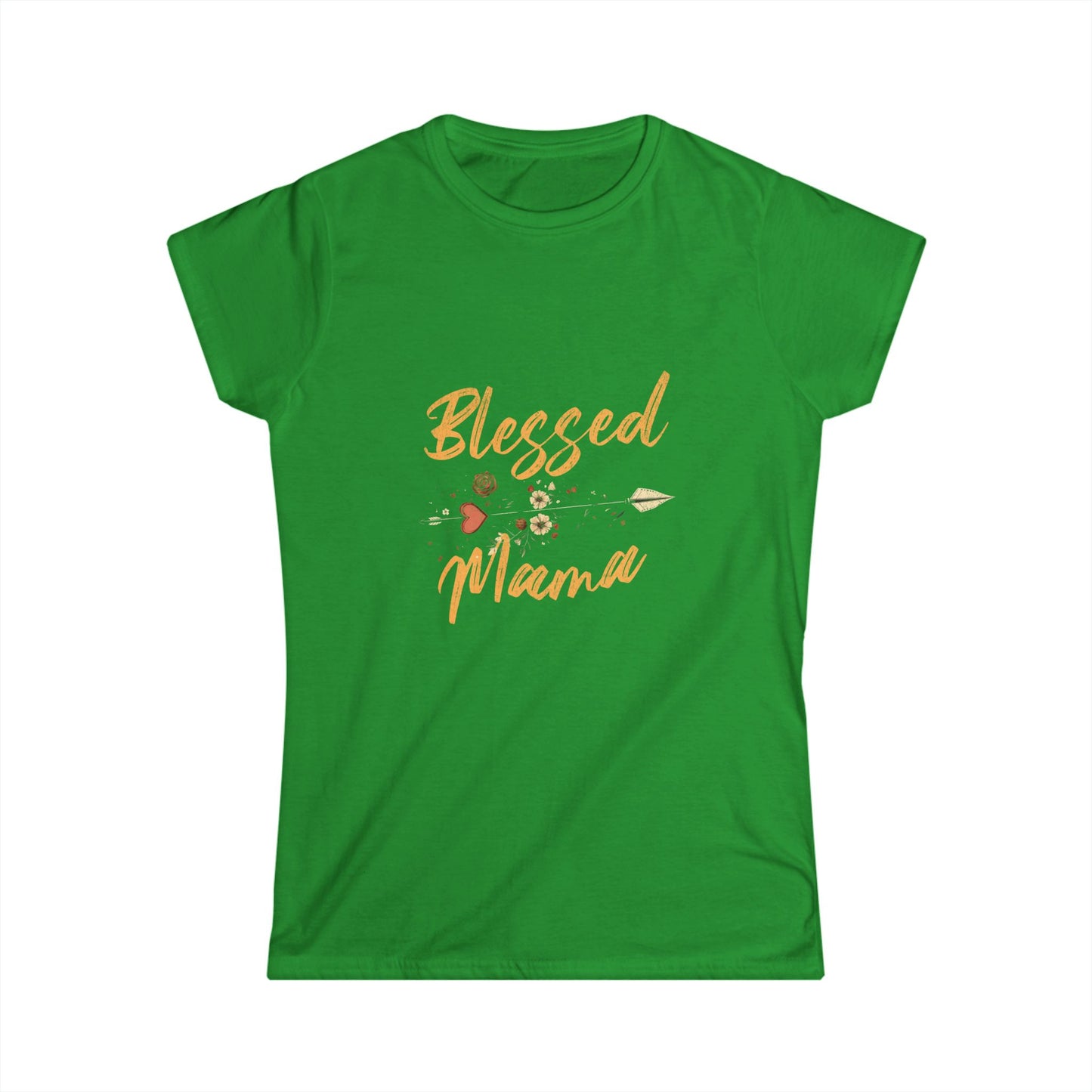Blessed Mama Women's Softstyle Tee - Perfect Gift for Moms