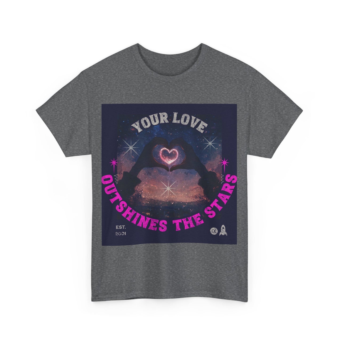 Heart Hands Unisex Tee - Your Love Outshines the Stars
