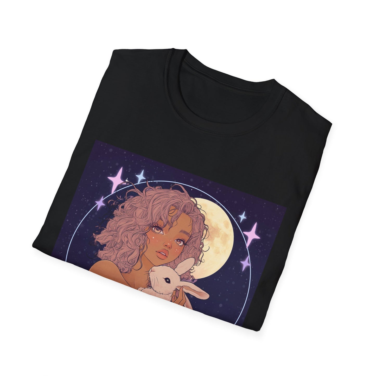 Grace Upon Grace Unisex Softstyle T-Shirt - Cozy Rabbit Illustrative Tee