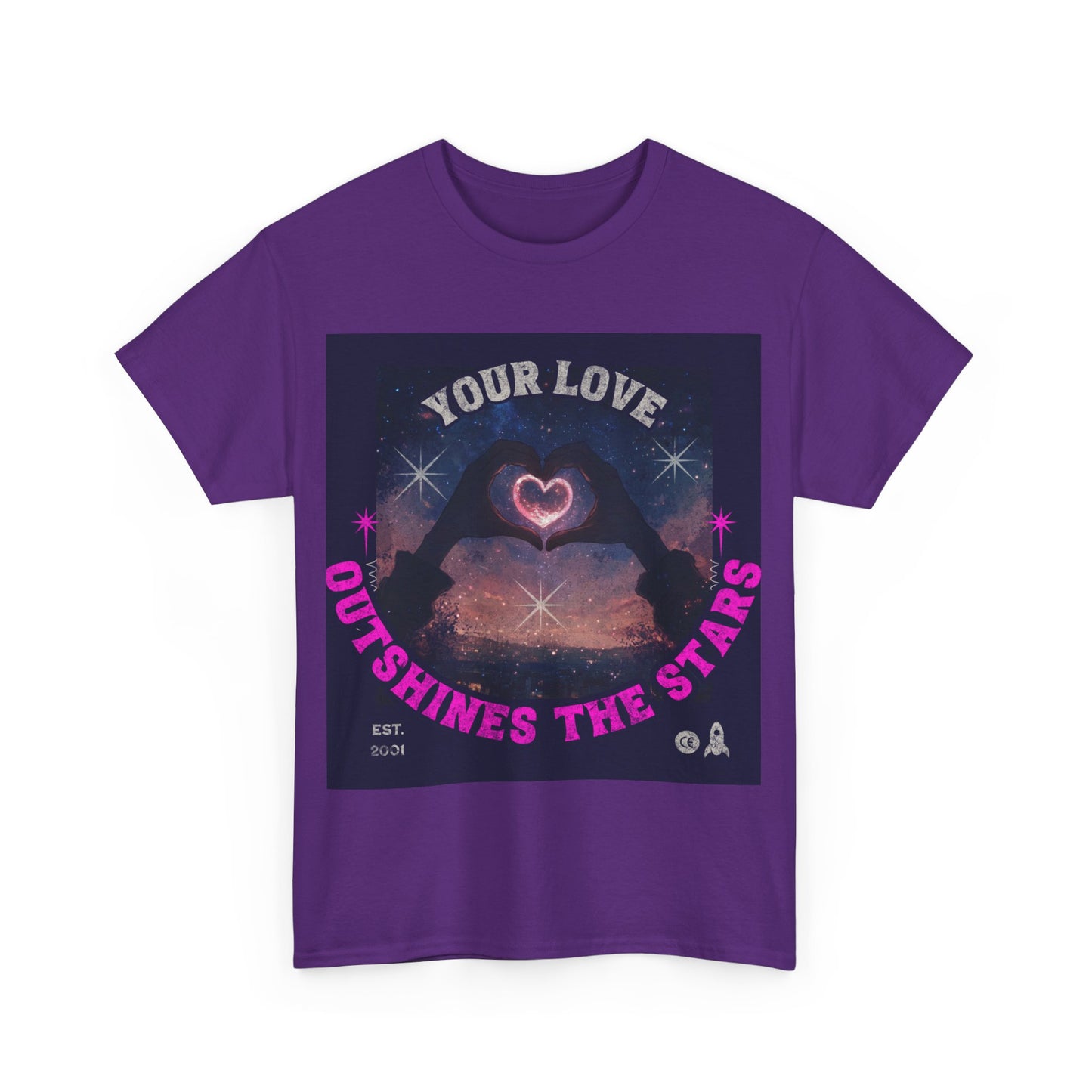 Heart Hands Unisex Tee - Your Love Outshines the Stars