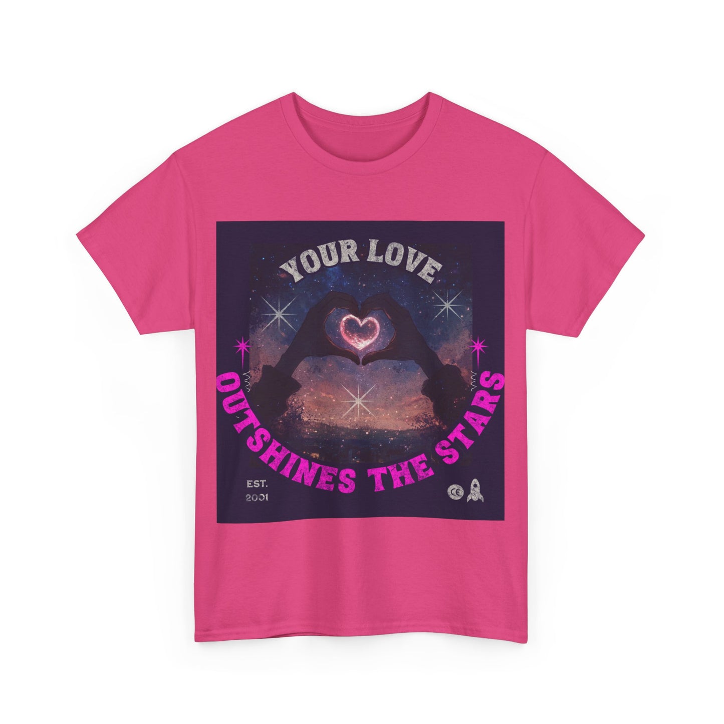 Heart Hands Unisex Tee - Your Love Outshines the Stars