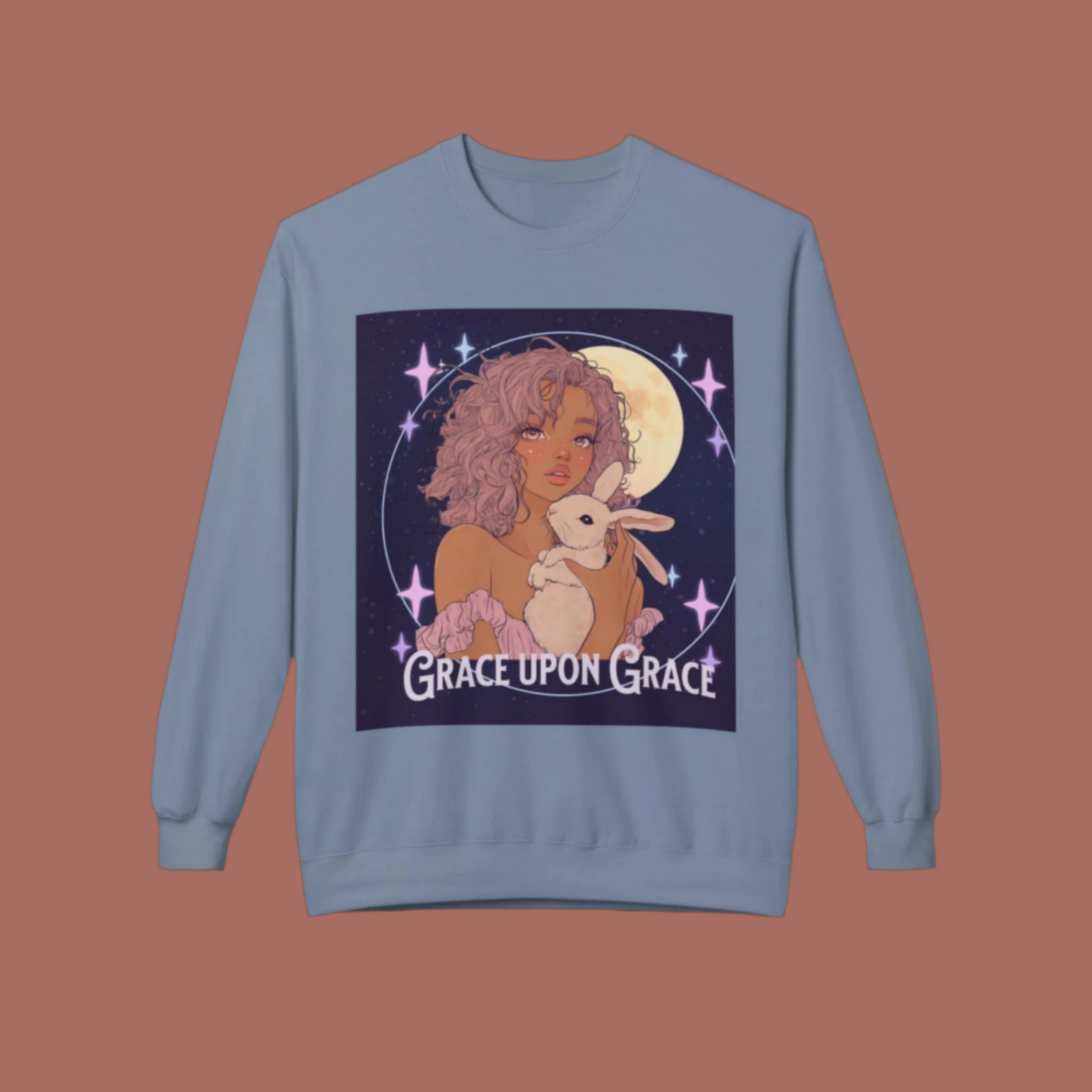 Grace Upon Grace Anime Girl Bunny Sweatshirt
