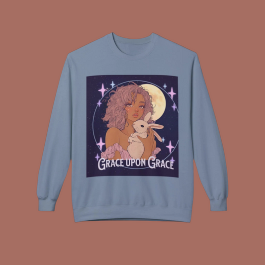 Grace Upon Grace Anime Girl Bunny Sweatshirt