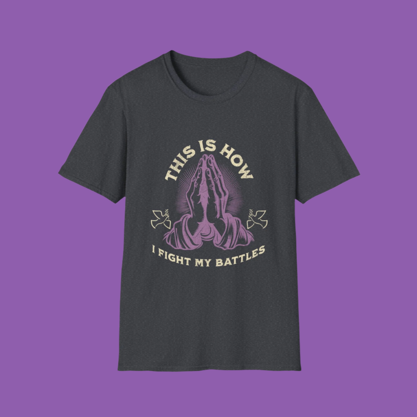 Prayer Hands T-Shirt, Faith Tee, Religious Apparel, Spirituality Shirt, Answered Prayers Top